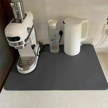 Super Absorbent Plate Rubber Back Anti Slip Quick Drying Drainage Pad Suitable for Coffee Machines Kitchen Utensils Placemats