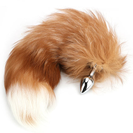 25mm Sexy Fox Tail Hairy Anal Plug For Women Men Butt Dilator Couple Tools Sex Toys Adult Games Erotic Products Bondage Set Shop
