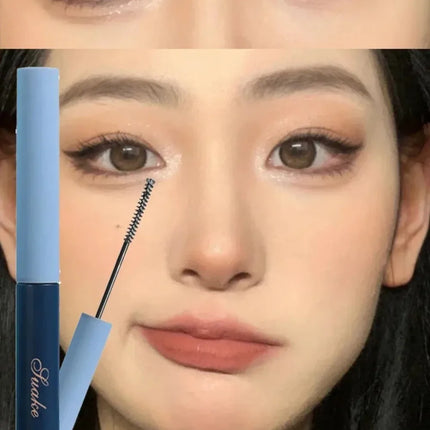 Silver Silk Fiber Matte Mascara Makeup Ultra-Fine Brush Lengthens Eyelashes Waterproof Fast Dry Eyelash Extension Mascara Makeup