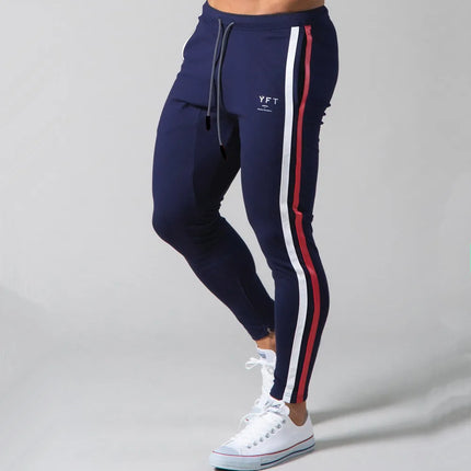 Black Joggers Sweatpants Men Casual Pants Gym Fitness Workout Sportswear Trousers Autumn Male Crossfit Running Sport Trackpants