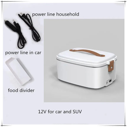1.8L car microwave oven 12v24v multi-functional rice cooker large capacity water-free heating lunch box