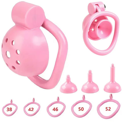 New 2026 Male Penis Chastity Cage Set Small Chastity Cage 5 Cock Rings With Urethral Sound Plug Penis Bondage Slave Man Sex Toy