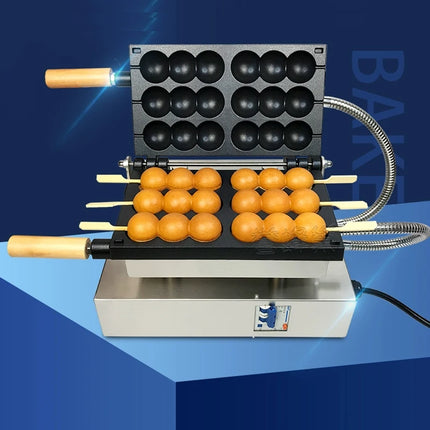 Electric Skewer Waffle Maker Sugar-coated Haws Shaped Waffle Machine Ball Shaped Cake Baking Machine