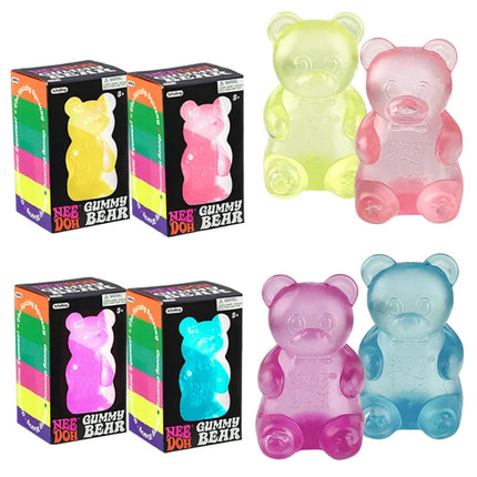 Needoh Bear Squishy Fidget Toy Stress & Anxiety Relief Helps Improve Focus Perfect for Birthday Gifts & Desk Decor