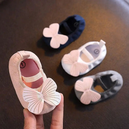 Fashionable and cute bow ballet flat shoes, suitable for babies and girls, lightweight and durable, suitable for spring and autu