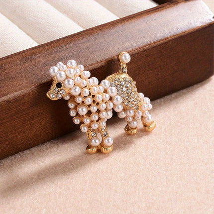 Baroque Luxury Beautiful Puppy Animal Design Brooch for Men and Women, JewelryAccessories, WeddingHolidayPartyCoupleSurpriseGift
