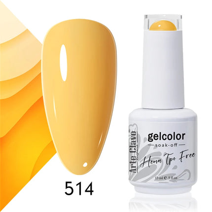 Arte Clavo Colourful Gel Nail Polish Nail Art Gel Varnishes Macaron Color Nail Semi Permanant Soak Off LED UV Gel Nail Varnishes