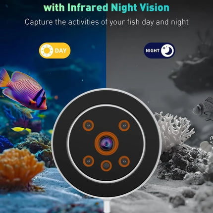 WiFi Automatic Fish Feeder for Aquariums, Smart Auto Food Dispenser with App Control & 2.5K HD Video, 230mL Vacation Feeder, USB Powered