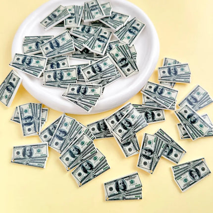 32*24mm 10pcs Kawaii resin dollar neckalce Charms for DIY decoration neckalce  Jewelry Making