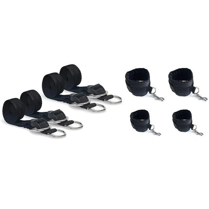 Sex Bed Bondage Set BDSM Handcuffs Ankle Restraints Adult Sex Games Bondage Bed Straps Erotic SM Sex Toys For Women Couples Cuff