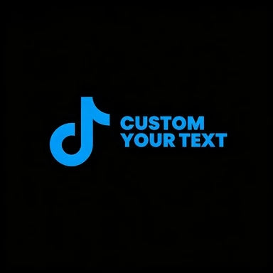 Personalized Car Sticker with TikTok Name PVC Iridescent Waterproof Auto Decal Free Design Service