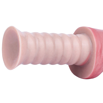 SXXY Soft Double Layer Dildo With Handle Silicone Skin Touch Handle Butt Plug Long Male Female Masturbator Sex Toys Sexshop
