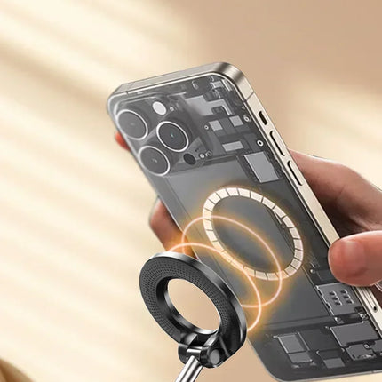 Strong Magnetic Phone Holder Foldable Design 360° Adjustable Vacuum Car Mount Live Streaming For Phone