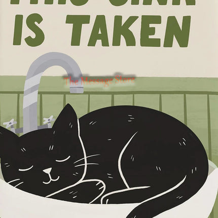Funny Cats Cartoon Minimalist Drawing Lazy Cat in Bed Cozy Bedroom Pets Lovers Poster Canvas Painting Wall Pictures Home Decor