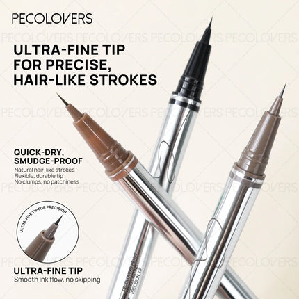 Long-Lasting Waterproof Eyebrow Pencils - Precision Microblading Liquid Eyebrow Tattoo Pencils with Fine Tips for Sketching