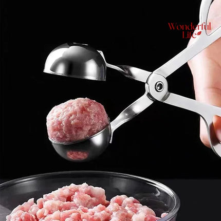 Meat Ball Maker Tool Stainless Steel Clip Round Rice Ball Shaper Spoon Stuffed Kitchen Gadget Meatball Making Mold Non Stick