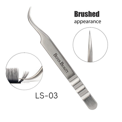Anti-Static Tweezers Eyelash Extension Professional High Precision Volume Tweezer Stainless Steel Tweezers Antislip Makeup Tool