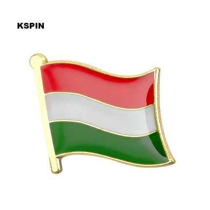 Hungary Flag Badge Brooch Natinal Lapel Pins Flag Lapel Pins Country Flag Badge