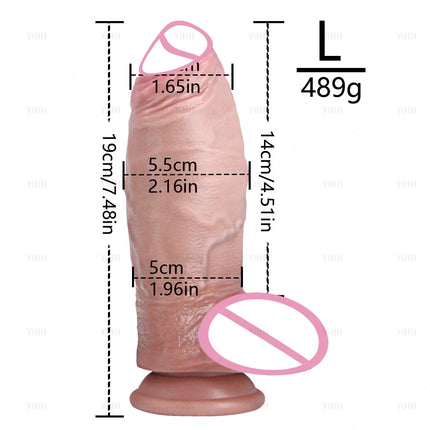 Realistic Dildos Anal Dilator Artificial Penis Vagina Massage Sex Toy for Women Men Female Masturbator Big Dick With Suction Cup