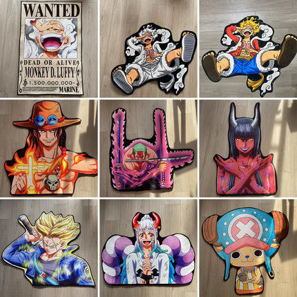 Anime One Pieces Manga Soft Anti-slip Area Rugs Home Bedroom Cartoon Deco Kitchen Bathroom Non-slip Mat Doormat Birthday Gift
