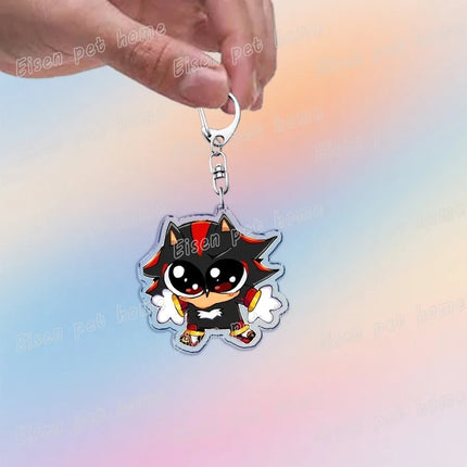 Cute Cartoon Hedgehog Keychain Accessories Bag Charms Anime Animal Meme Keychains Keyrings Jewelry Fans Gift