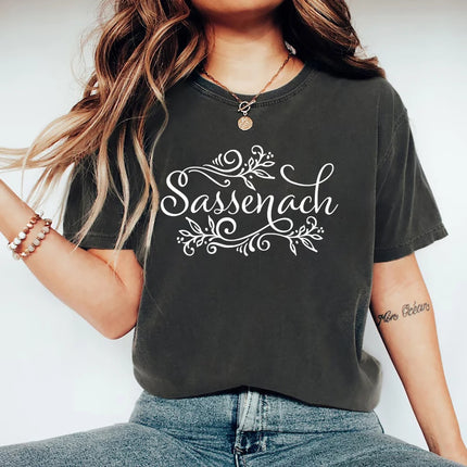 Sassenach Shirt Outlander Book Series T-Shirt Claire Jamie Fraser Shirts Outlander TV Shows Inspired Tee Vintage Tops