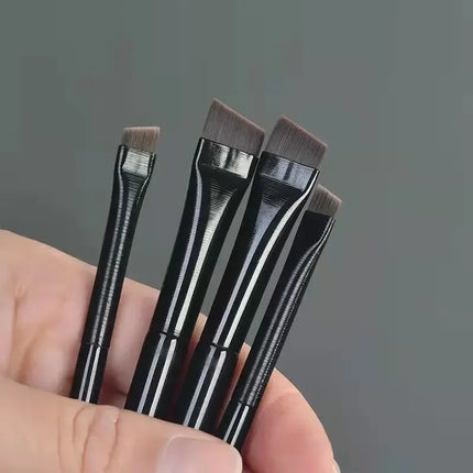 New 2 Pieces/set Eyebrow Contour Brush 0.06mm Ultrathin Eyebrow Eyeliner Brush Portable Small Angle Eyebrow Brush Makeup Tool