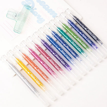 12-36 Colors Large Capacity Glitter Gel Pens for Journaling