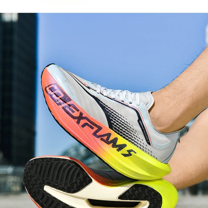 New Cushioning Running Shoes For Men Suitable Heavy Runners Lace Up Sports Women Non-slip Outdoor Athletic Male Sneakers