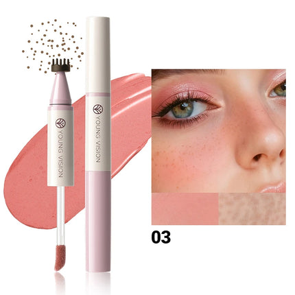 Double-headed Blush Freckle Stamp Pen Long-lasting Waterproof Natural Quick-drying Liquid Blusher French Freckle Makeup Tool