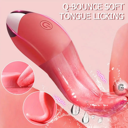 Clitoral Nipple Licking Vibrator Vaginal Anal Orgasm Stimulator with 10 Vibration Modes Adult Sex Toys for Couples Pleasure Game