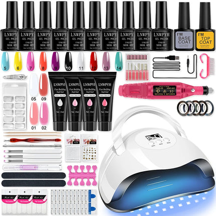 Poly Gel Nail Kit UV LED / Kit Gel Ongles UV LED