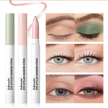 Eyeshadow Stick Colorful Shimmer Glitter Matte High Pigmented Waterproof Cream Eyes Shadow Pencil Long Lasting Makeup Cosmetic
