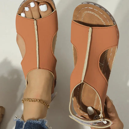 Heels Women's Sandals Wedges Shoes For Woman Summer Sandals Wedge Heel Sandalias De Mujer Low Platform Summer Shoes Heeled Women