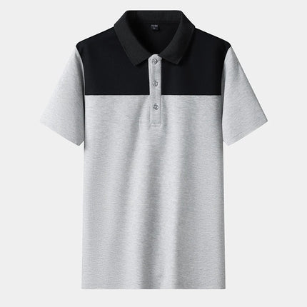 New High-quality Big Kids Outdoor Sports Neutral Ice Silk Short Sleeved Polo Shirt For Men Fashionable and Trendy Casual T-shirt