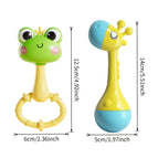 Giraffe and frog