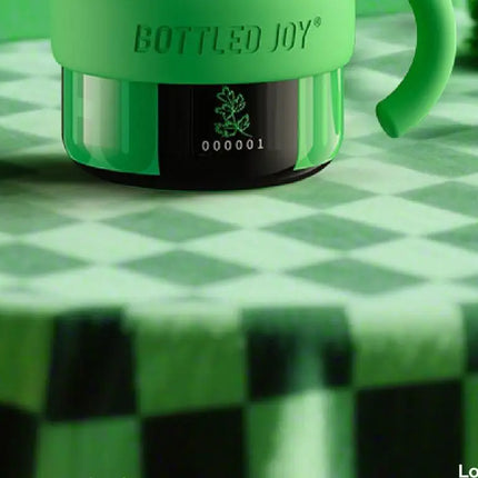 Bottled Joy Wang Yibo Limited Edition Coriander Cilantro Tumbler Insulated Mug with Unique Code Stainless Steel Water Bottle