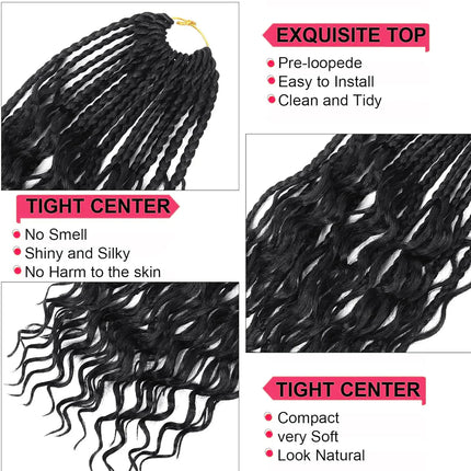 10-inch, 1-pack, 13 strands synthetic Bohemian curly hair is suitable for wedding and travel purposes.