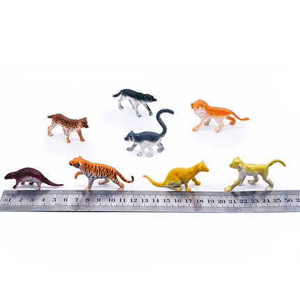 96 Wildlife Models Plastic Toys Tigers Lions Monkeys and Other Wild Animals Collection Models Home Decoration Birthday Gifts