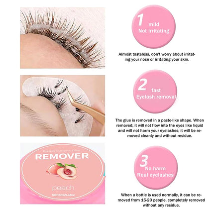 5ml false Eyelash Glue Remover CreamTransparent Professional Quick Unload Adhesive Zero Stimulation Remover Cream Makeup Tools