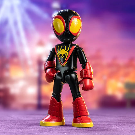 In Stock Genuine Blokees Marvel Spidey Amazing Friend Spider-Man Miles Ant-Man Anime Figure Action Figure Collection Toys Model