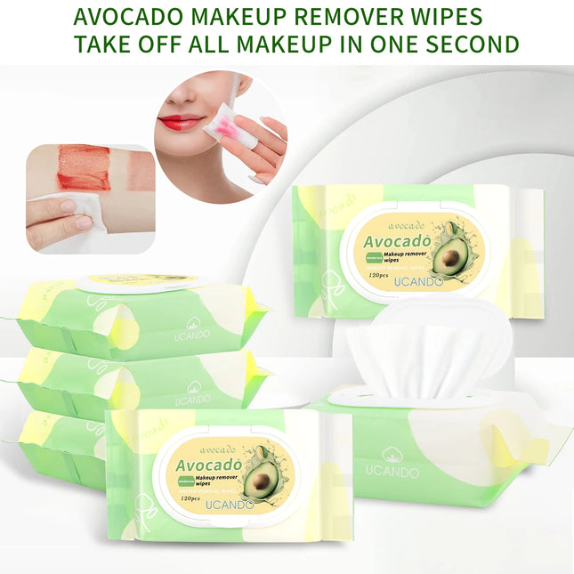 A pack of makeup remover wipes, facial and eye makeup remover, mild and non-irritating, special for makeup remover.