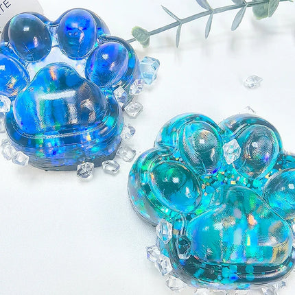 Squeeze Cat Paw Toys Cute Soft Abreact Relief Relax Toys Sticky Decompressing Pinching Cat Paw Stress Relief Squishy Toy Gift