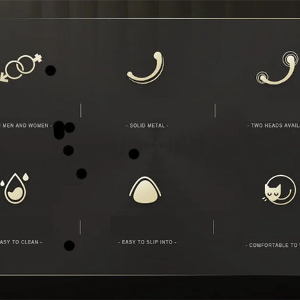 Metal Balls Double-Head Anal Plug G Spot Prostate Massage Stick Anal Hook Butt Plug Vaginal Anal Expansion Stimulator Sex Toys
