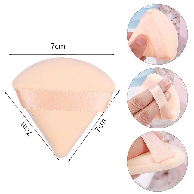 10PCS Triangle Makeup Beauty Sponge Puff Triangle for Powder Makeup Blender Finger Puff Make Up Accessories Cosmetics PF03