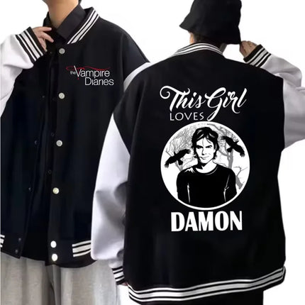 Hot Movie Baseball Uniform Women Men Fashion Long Sleeve Jacket Fan Gift Baseball Coat Letter Print Oversized Loose Outer tops
