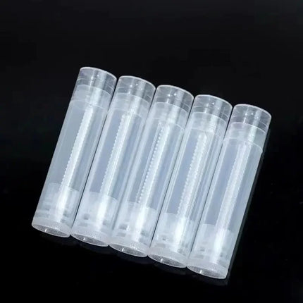 100Pcs 5g Empty Lipstick Lip Gloss Tubes Bottle Cosmetic Containers Wholesale Jars Balm Tube Cap Travel Makeup Tool Lip Balm