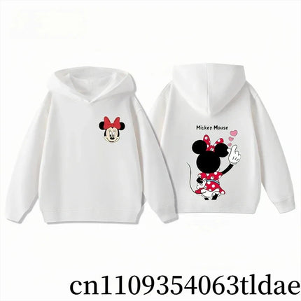 Cute Mickey and Minnie Hoodies for Kids, Boys and Girls, Autumn and Winter Warm Children's Hooded Sweatshirt