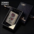 gold rose with box