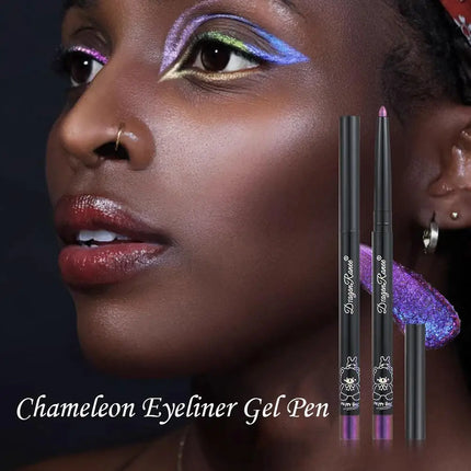 Glitter Aurora Eyeliner Pen Multi Chrome Eye Liner Lasting Shiny Metallic Eyeshadow Lying Silkworm Green Purple Makeup Pigment